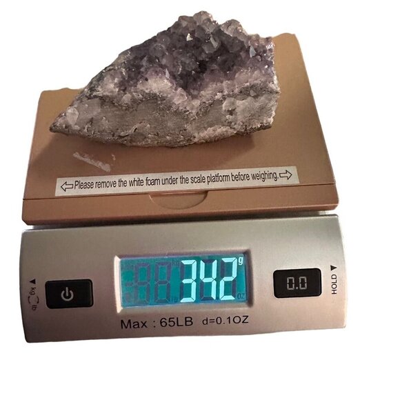 342g Natural Amethyst Geode Quartz Bed Cluster Crystal Specimen Healing - Picture 7 of 11